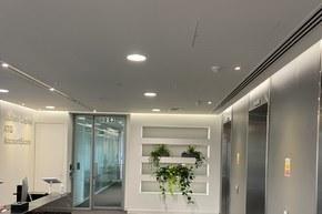 Lift lobby at Account Technologies' Marble Arch office