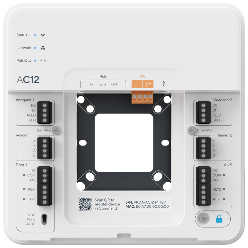 The Verkada AC12 single-door controller